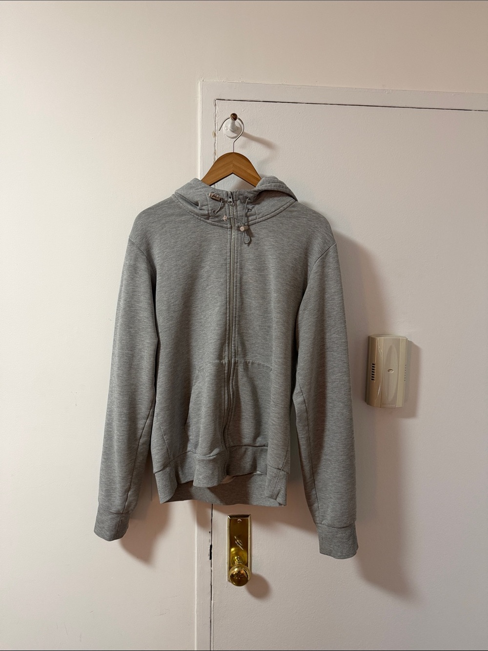 Alo Yoga Light Gray Cotton Hoodie Size Medium
